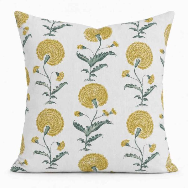 Block Print Scatter Cushion - Poppy - Image 2