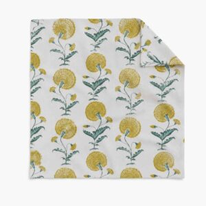 Block Print Scatter Cushion Cover - Poppy