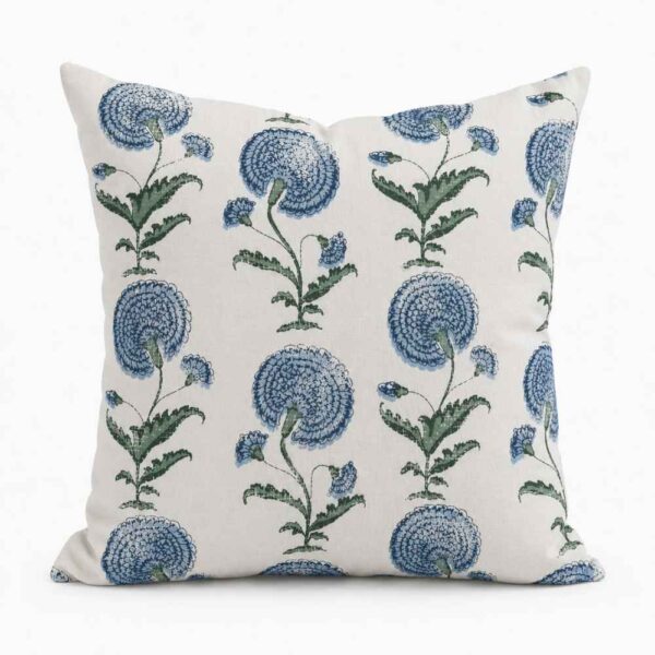 Block Print Scatter Cushion - Poppy - Image 3