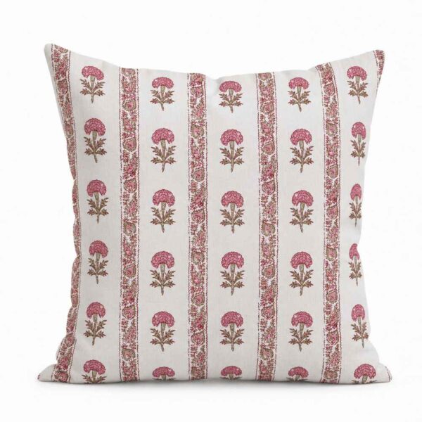 Border Print Scatter Cushion - Camilla Stripe - Image 2