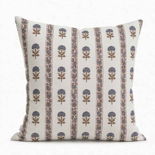 Border Print Scatter Cushion - Camilla Stripe - Image 3